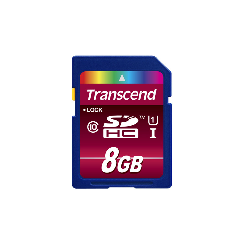 8gb scheda sd transcend classe 10 uhs-i [ts8gsdhc10u1]