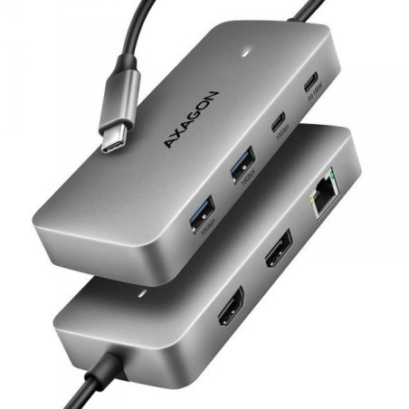 docking station hub axagon hmc-cub83x2 100w 10gbps 2xusb-a/usb-c