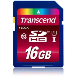16gb scheda sd transcend classe 10 uhs-i [ts16gsdhc10u1]