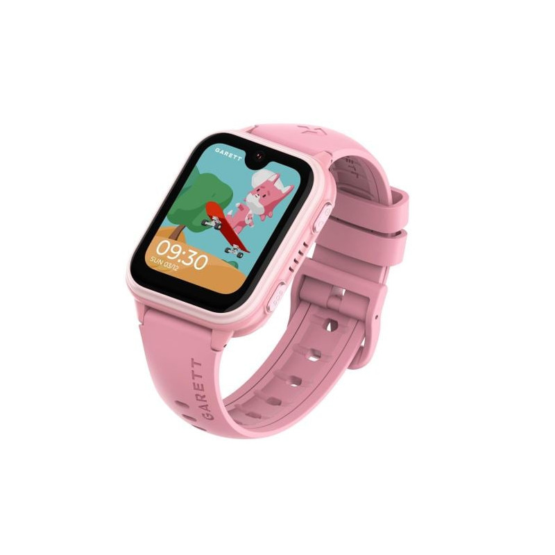 smartwatch garett electronics kids vibe ai 4g 14mm rosa [atgttzasvibairo]