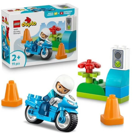gioco da costruzione lego 10471 duplo my town la motocicletta blu