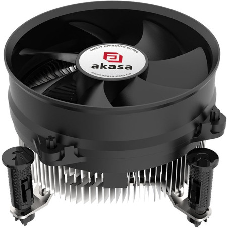 dissipatore cpu a ventola akasa ak-cc6605ep01 low profile 92mm