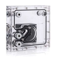 serbatoio bitspower cr140 con pompa acrilico transparente