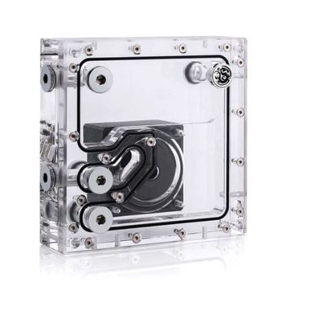 serbatoio bitspower cr140 con pompa acrilico transparente