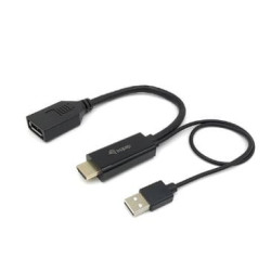 adattatore equip hdmi-displayport nero [119039]