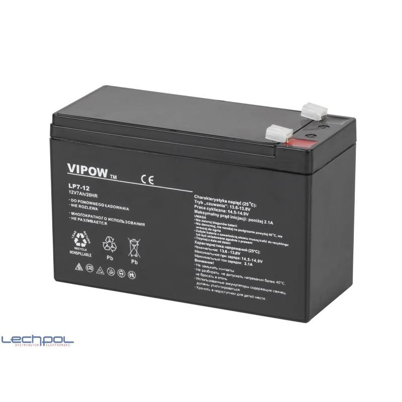 batteria ricaricabile lead energy vipow per gruppo di continuita'