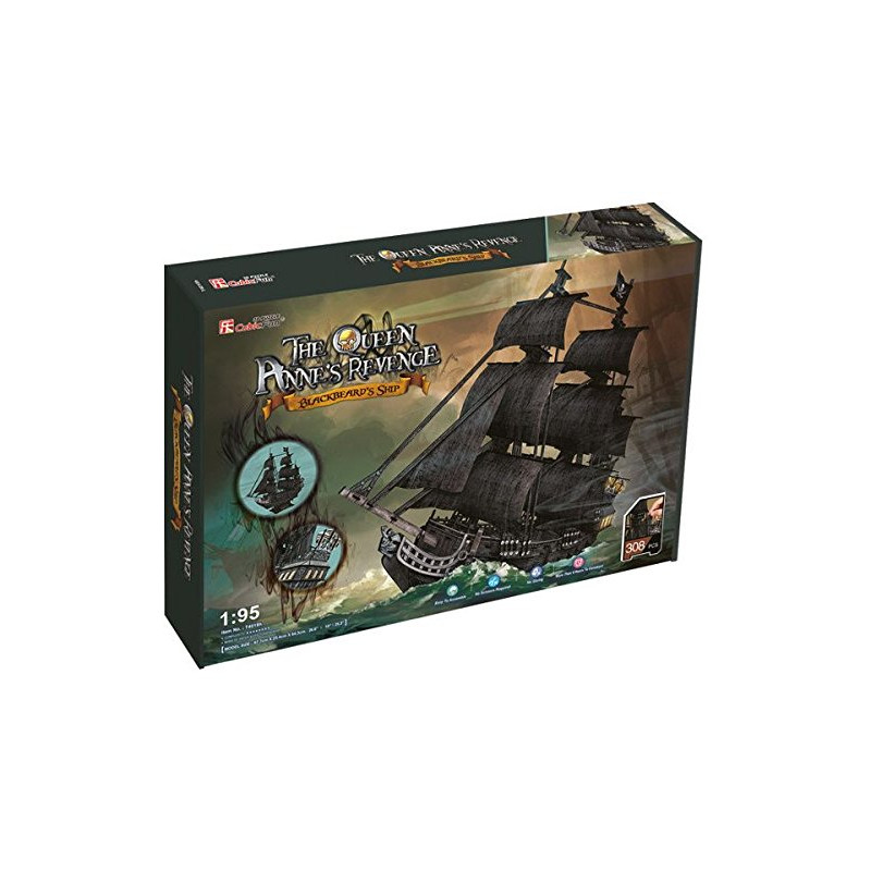 cubicfun - puzzle 3d grande nave pirata revenge of the queen