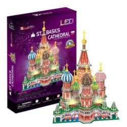 puzzle cubicfun 3d led cattedrale di st.basilico (russia) [wzcubd0uh020519]
