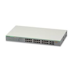 switch allied telesis gigabit ethernet websmart 24x 10/100/1000-t