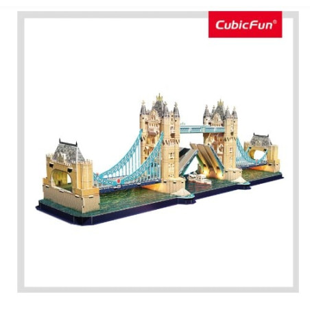 puzzle 3d cubicfun tower bridge 222pz con luci led [wzcubd0uh020531]