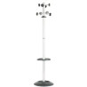 Appendiabiti ergosit totem 175cm a 8 posti con portaombrelli grigio/nero