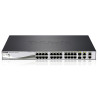 Switch d-link 24xgbit/2xge/2xsfp poe/snmp argento/nero [dgs-1210-28p]