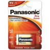 Pila panasonic 1 pz. 9v alcalina 6lr61 pro power