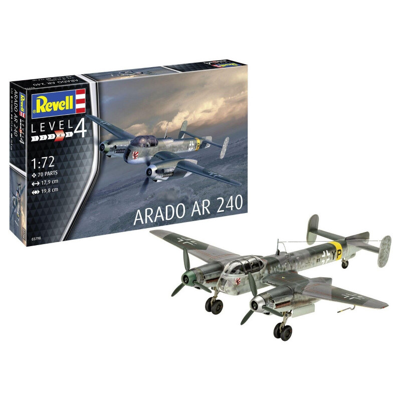 modellino revell arado ar-240 kit da costruire 1/72 70pz [jprvll0cn003798]