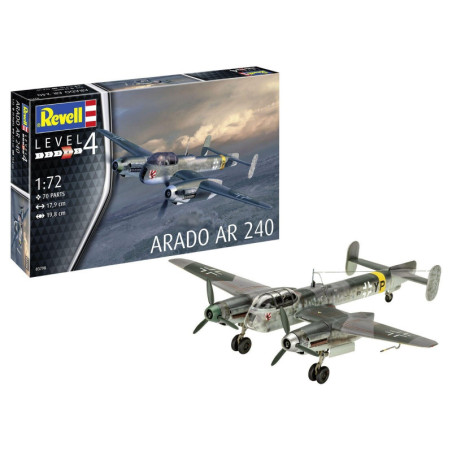 modellino revell arado ar-240 kit da costruire 1/72 70pz [jprvll0cn003798]