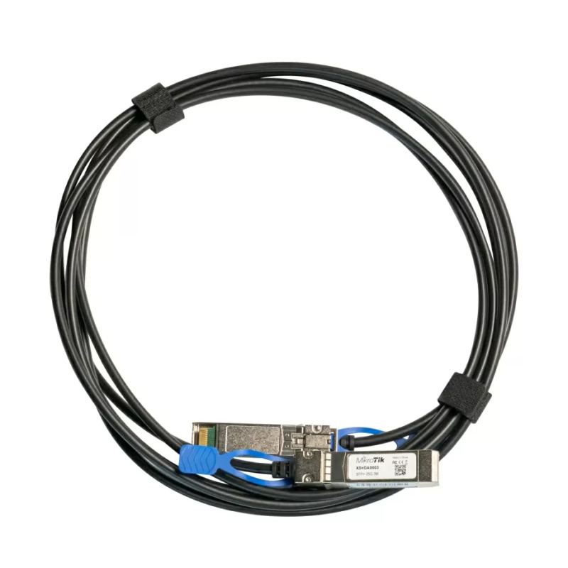 cavo di collegamento diretto mikrotik sfp/sfp+/sfp28 3m nero [numkksomdac001a]