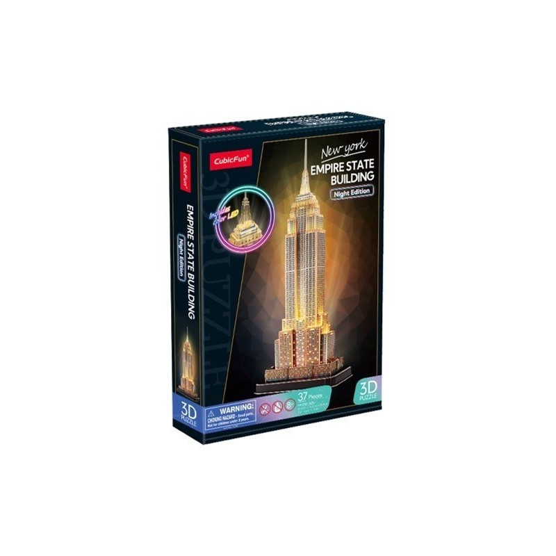 puzzle 3d cubic fun empire state building multicoloe 37pz [wzcubd0uh005393]
