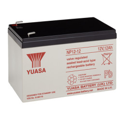 Batteria yuasa al piombo-acido per ups 12 v 12 ah, np12-12