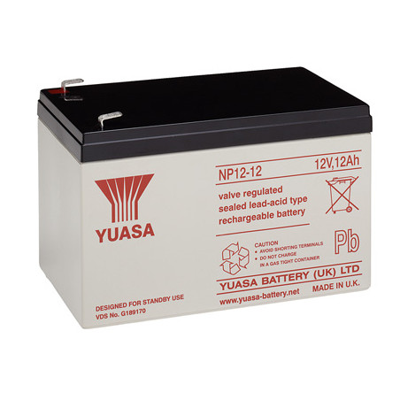 Batteria yuasa al piombo-acido per ups 12 v 12 ah, np12-12