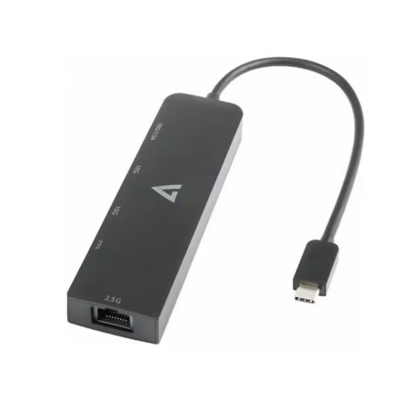 adattatore di rete v7 usb-c a ethernet 2.5g grigio [v7ucrj25ghub-blk]