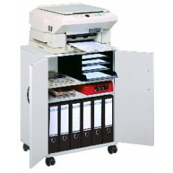 Carrello multifunzione durable 74/53 fh flexistand ante alte grigio