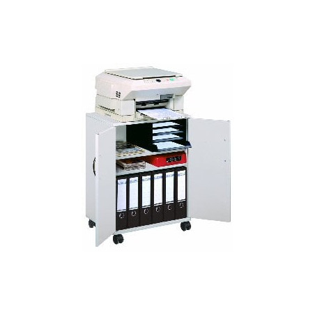 Carrello multifunzione durable 74/53 fh flexistand ante alte grigio