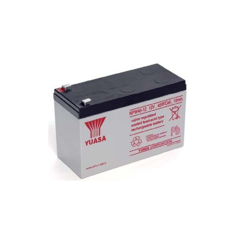 Batteria yuasa al piombo-acido per ups 12v 8,5ah, npw45-12
