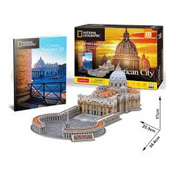 gioco da costruzione cubic fun puzzle 3d basilica di san pietro multicolore