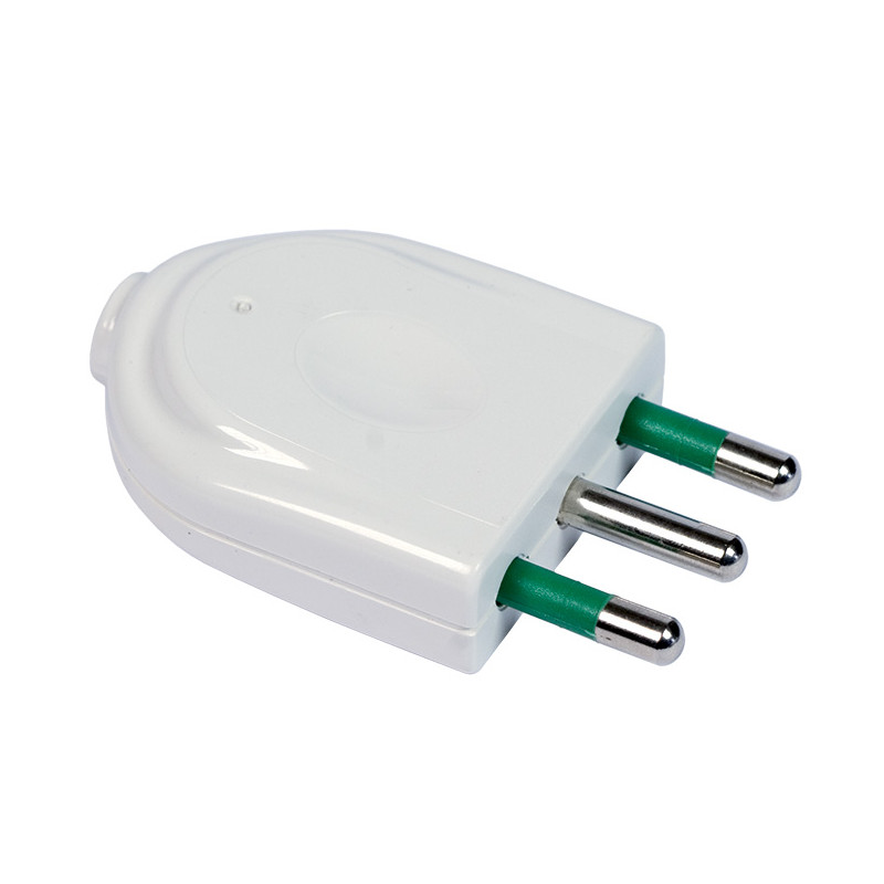 Spina 2p+t 16a bianco