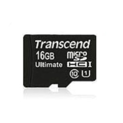 16gb scheda microsd transcend classe 10 + adattatore uhs-i [ts16gusdhc10u1]