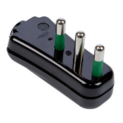 Spina ribassata 2p+t 16a nero