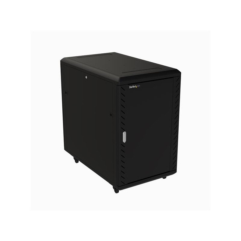 armadio rackstartech 19" 18u 4 staffe nero [rk1836bkf]