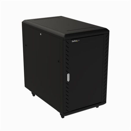 armadio rackstartech 19" 18u 4 staffe nero [rk1836bkf]