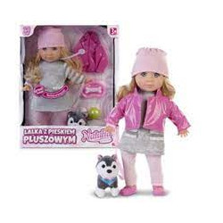 set bambola artyk natalia con cane 35cm [wlatyk0dc021661]