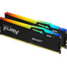 ram dimm ddr5 32gb kingston fury beast rgb 2x16gb/5200mhz/cl40/nero