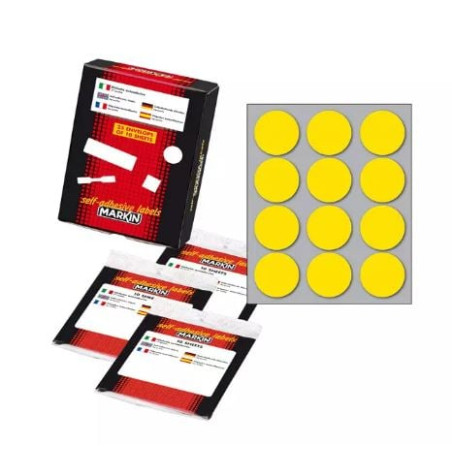 etichette rotonde markin cf120 34mm giallo [x10009gi]