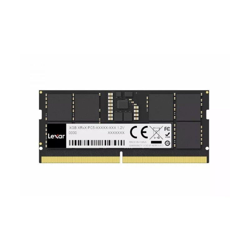 ram sodimm ddr5 16gb lexar 1x16gb 4800mhz cl40 1.1v nero [sblxr501648vr10]