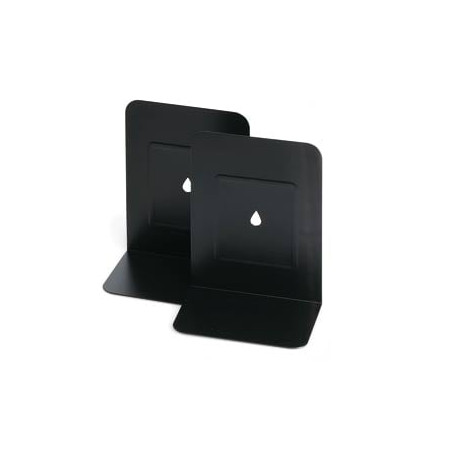 Reggilibri lebez 2 pz. in metallo nero art.088 [088-n]