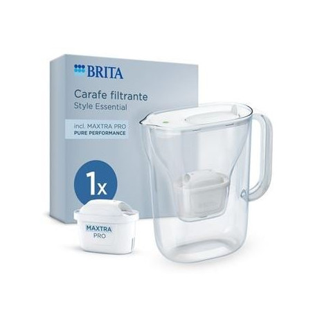 caraffa filtrante brita style essential maxtra pro bianco [stylewhitepiu1maxtrapro]