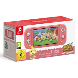 console nintendo switch lite corail + animal crossing nh [10017609]
