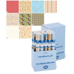 rotolo carta rivestimento rex 20 pz. adesiva lavabile 49x300cm assortiti