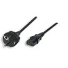 Cavo alimentazione c13 f a schuko angolato 1,8 mt nero
