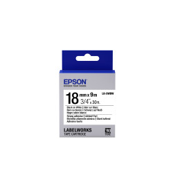 nastro epson 18/9 lk-5wbw 18mm/9m nero/bianco [c53s655012]