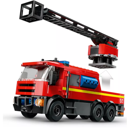 gioco da costruzione lego caserma dei pompieri con camion dei pompieri