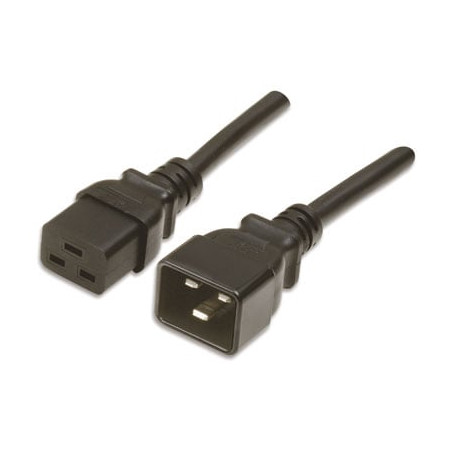 Cavo alimentazione c19 f a c20 m 2,0 mt nero