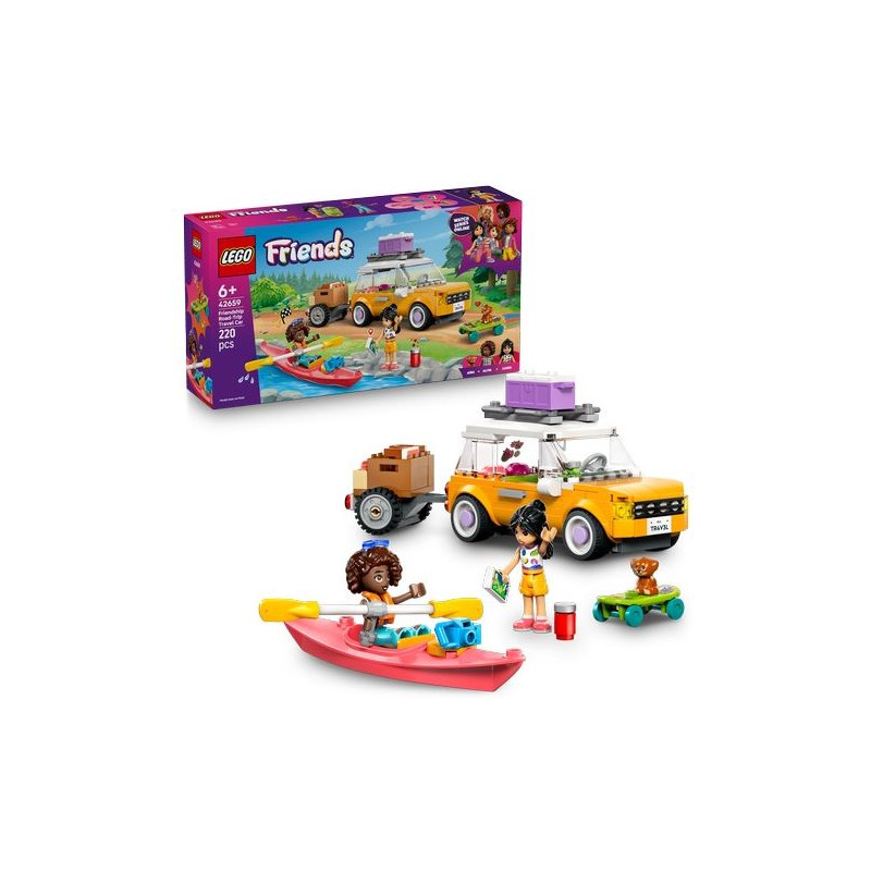 gioco di costruzione lego friends viaggio in auto per amicizia multicolore