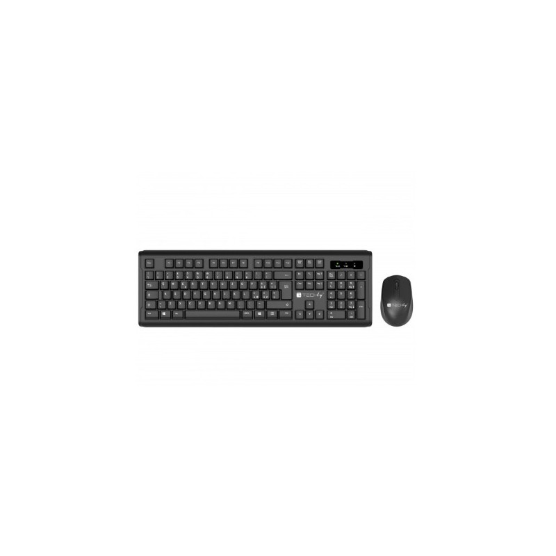 kit tastiera e mouse techly 623653 wireless 2.4ghz 1600dpi qwerty