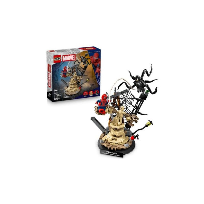 gioco da costruzione lego marvel 76334 spider-man contro sandman