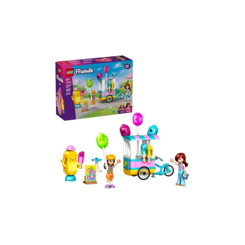 set da gioco lego friends 42692 bancarella di gelati e palloncini