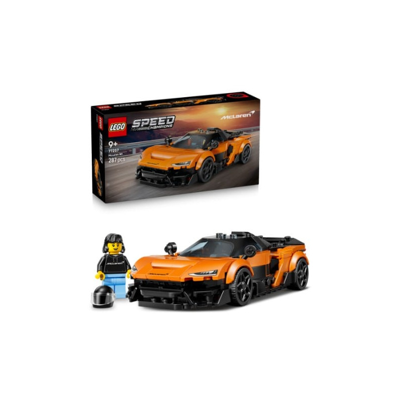 kit di costruzione lego speed champions 77257 mclaren w1 nero/arancione